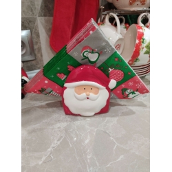 Салфетница новогодняя Дедушка Мороз 8,5х7х9 см