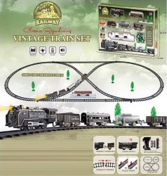 Набор 'Железная дорога' VINTAGE на батарейках (свет,звук)