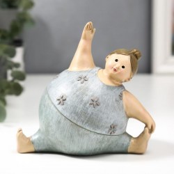 Фигурка полистоун Пышечка: растяжка 12×8.5×13 см