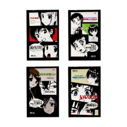 Блокнот А5, 40 листов Manga Anime, обложка картон, МИКС