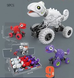 Машина-хамелеон с телескопическимим шеей и хвостом инерционн