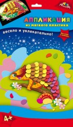 Аппликация из мягкого пластика 'Хамелеончик