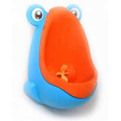 Писсуар для мальчиков Лягушка с прицелом голубой/оранжевый