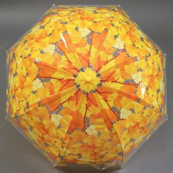 Зонт - трость полуавтоматический Листопад, 8 спиц, R = 40 см, цвет МИКС