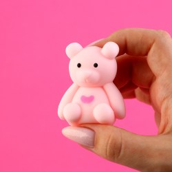 Мялка антистресс розовый мишка