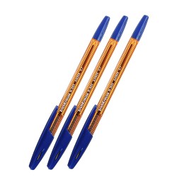 Набор ручек шариковых 3шт ErichKrause "R-301 Amber Stick" 0.7мм синие