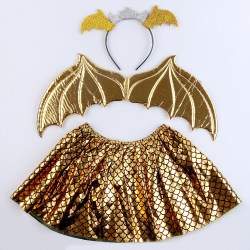Карнавальный костюм новогодний дракон золотой