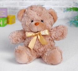 Мягкая игрушка Медведь, цвет бежевый 20 см