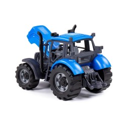 Трактор Прогресс инерционный (синий) (в коробке) 19х10х11см