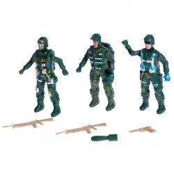 Набор солдатиков "Спецназ", 3 шт., с аксессуарами