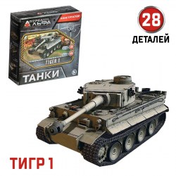 Сборная модель Танки 6 видов, МИКС