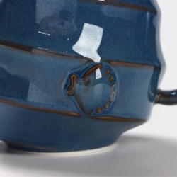 Кружка синяя ракушка керамика 320 мл
