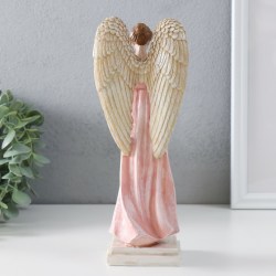 Сувенир статуэтка Девушка Ангел в розовой тоге 23 см
