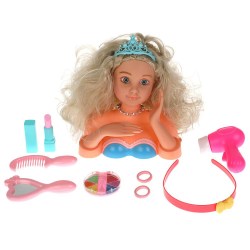 Кукла-манекен 20 см, с руками, 10 аксессуаров для волос