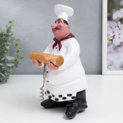 Фигура полистоун Довольный повар 23×11×10см