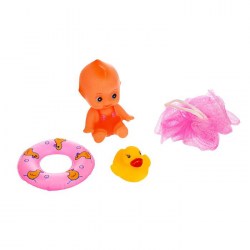 Набор игрушек для ванной «Пупс и уточка»