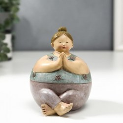 Фигурка полистоун Пышечка медитирует 11×8.5×10 см