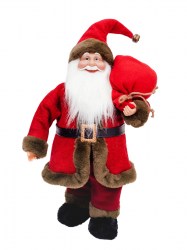 Интерьерная кукла Дед Мороз с мешком подарков 60см