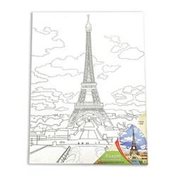 Холст 30х40 на картоне "Париж"