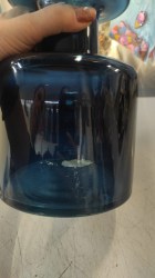 уценка Ваза Берлинская лазурь бутыл.декор 21х15см, диаметр отверстия 6 см