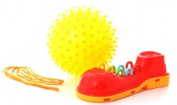 Развивающий набор N1 мяч желтый ботинок
