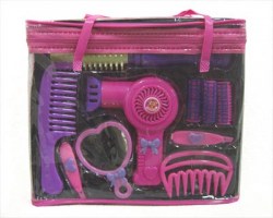 Игрушечный набор для девочек с феном в сумке
