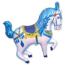 Лошадь цирковая голубая 	42"