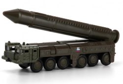 Модель "РС30 "Тополь" с ракетой" металлическая инерционная	