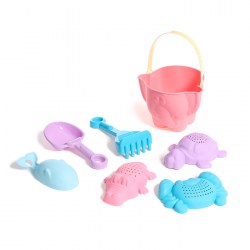 Набор игрушек для песочницы Африка 7 предметов: ведро, 4 