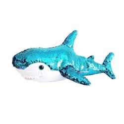 Мягкая игрушка Акула 49 см пайетки