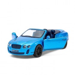 Машина металлическая"Bentley Continental Supersports Convertible", 1:38, инерция, голубой			