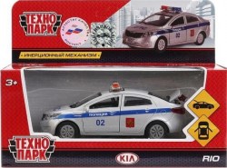 Машина "Kia Rio Полиция" 12 см металлическая инерционная	