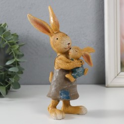Сувенир статуэтка пасхальная мама заяц кролик 18 см