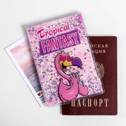 Обложка на паспорт Tropical Fantasy, шейкер