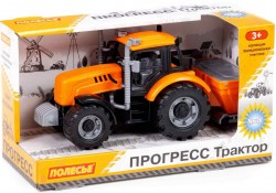 Трактор Прогресс с лопатой-отвалом инерционный (оранжевы) 