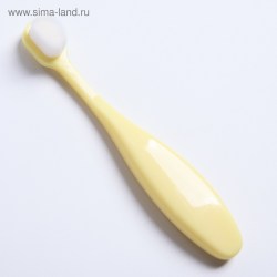 Детская зубная щетка с мягкой щетиной, цвет желтый