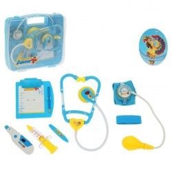 Игровой набор доктора Маленький врач-1, желто-голубой, работает от батареек