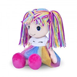 Мягкая игрушка Кукла Стильняшка радуга, 40 см