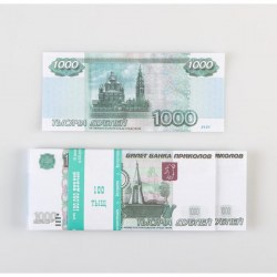 Набор сувенирных денег 5000, 1000, 500 рублей