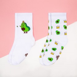 Набор женских носков Королева авокадо Будь собой 2 пары, р-р 36-39 (23-25 см)