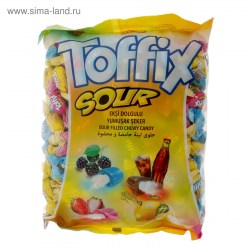 Конфеты жевательные Toffix sour mix, 1 кг