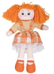 Кукла Апельсинка в клетчатом платье,30см	