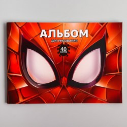 Альбом для рисования А4, 40 л., Супергерой, Человек-паук