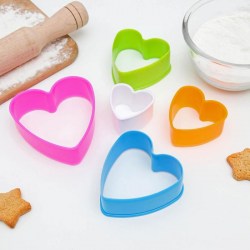 Набор форм для печенья Доляна «Сердце», 5 шт, цвет МИКС