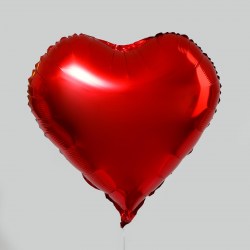 Шар фольгированный 18 Сердце цвет красный