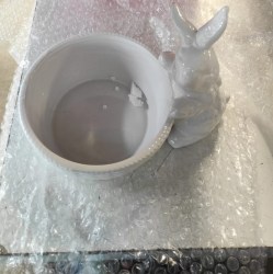 уценка Конфетница Доляна «Зайка», 650 мл, 21,5×15,5×16,5 см