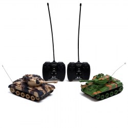 Танковый бой Военная стратегия, на радиоуправлении, 2 танка, свет и звук