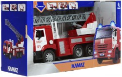 Инерционная машина KAMAZ  Пожарная служба свет звук