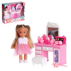 Кукла малышка Парикмахер Lyna с набором мебели и аксессуарами