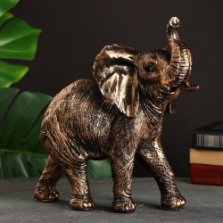 Фигура Статуэтка Слон бронза полистоун, 29х30х15см